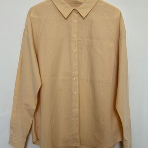 Women’s Yellow Button Down Shirt